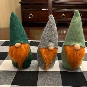 ⭐️3/15 St Patrick’s Day Target Gnomes set of 3 Perfect for tiered tray decor